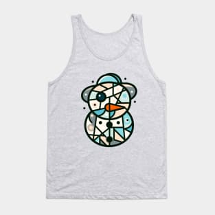 Portrait of Snowman Tank Top